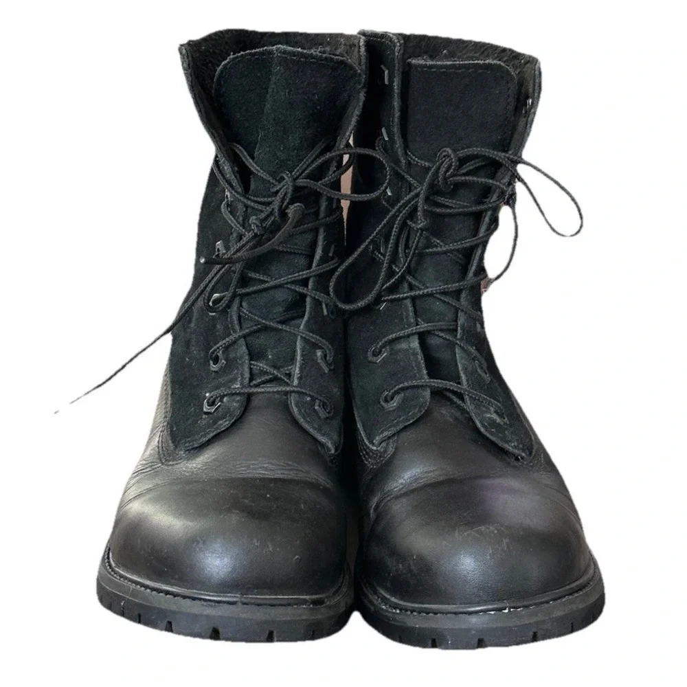 Timberland Women's 8 Teddy‎ Fleece Lined Fold Down Waterproof Leather Boots Read